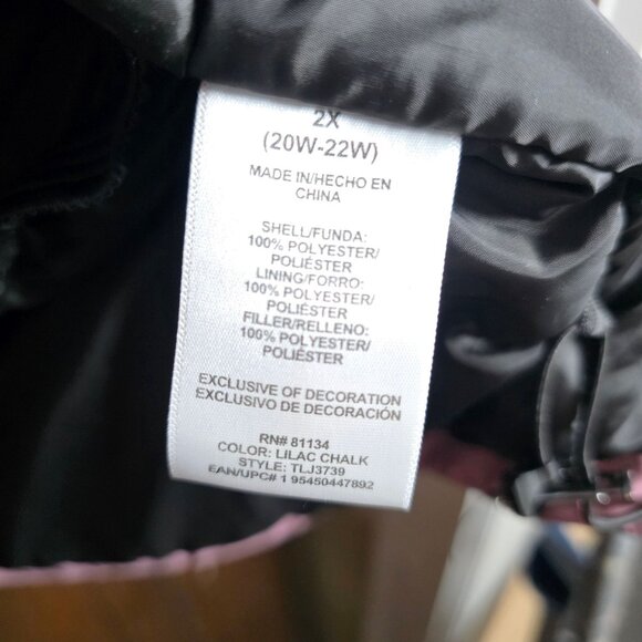 Womens Tec-One Explorer Ski/Snowboarding Jacket 2X Lilac Purple Adjustable Hood - Picture 15 of 16